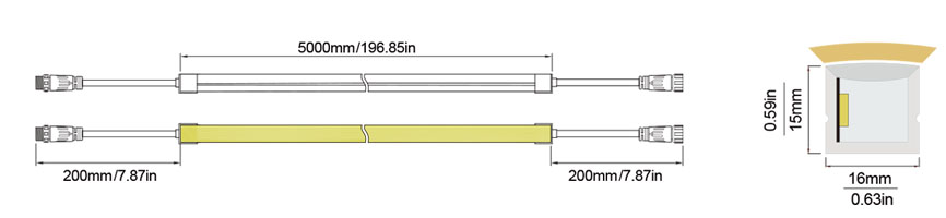侧发光-L:16X15 Technical Specifications